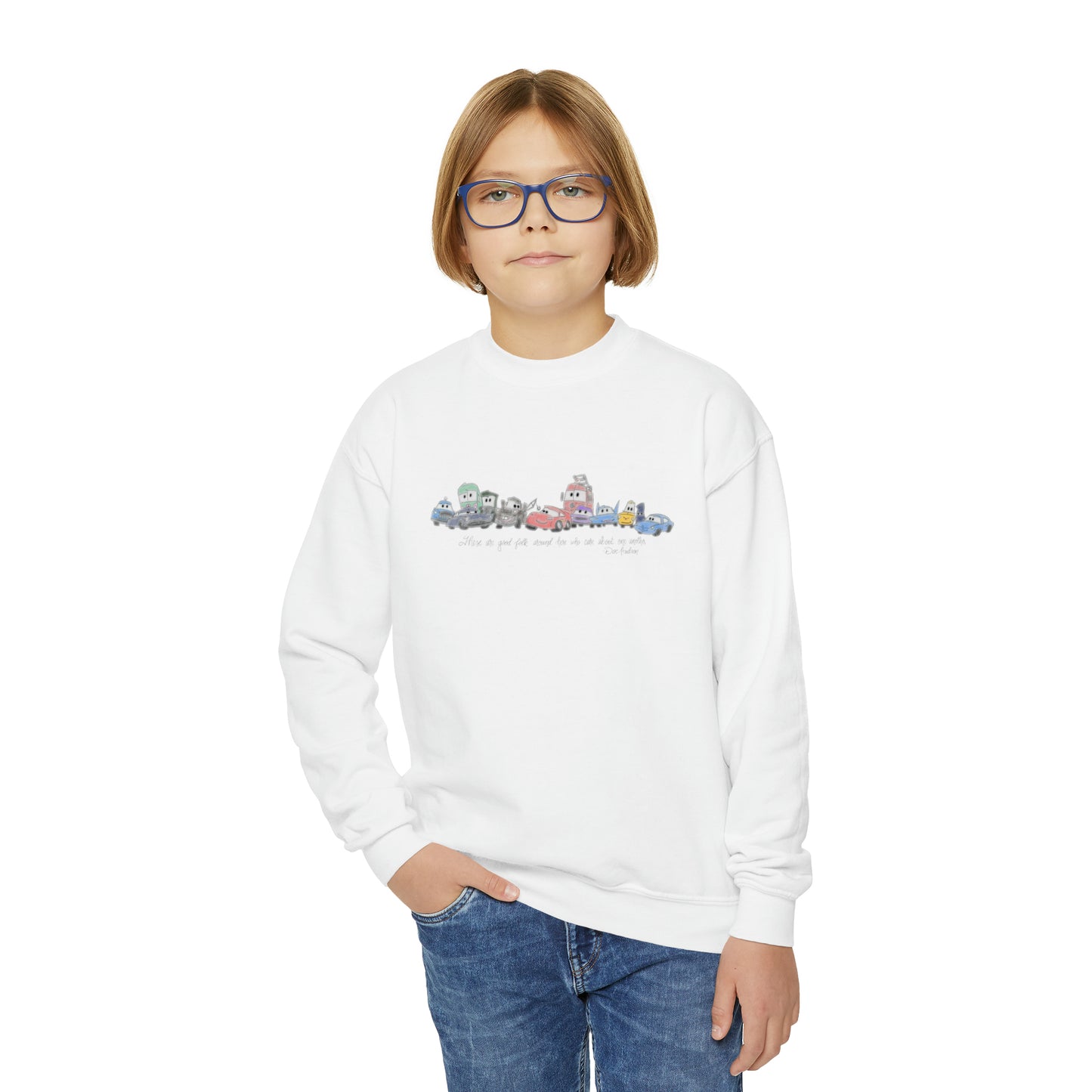 Good Folk Cars Youth Sweatshirt