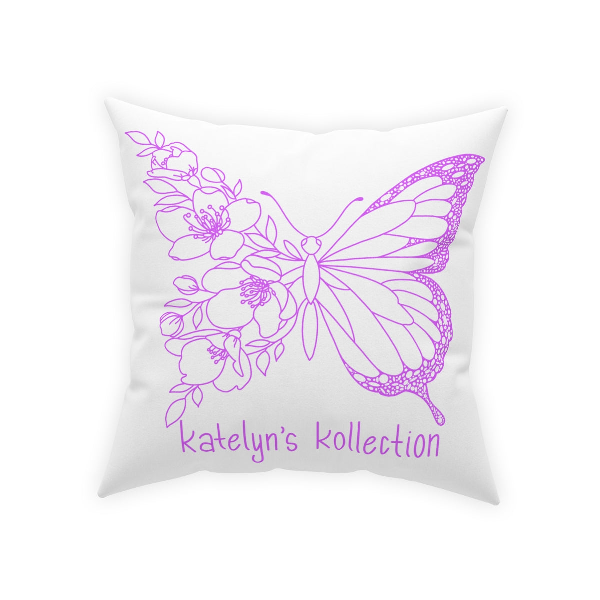 Katelyn’s Kollection Original Butterfly Broadcloth Pillow