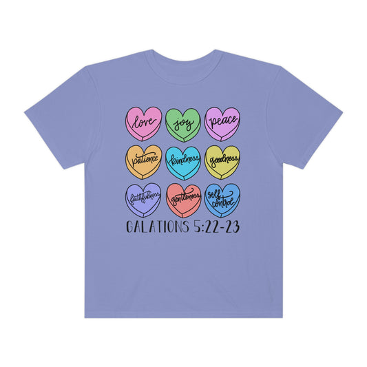 Fruits of the Spirit Conversation Hearts Tee