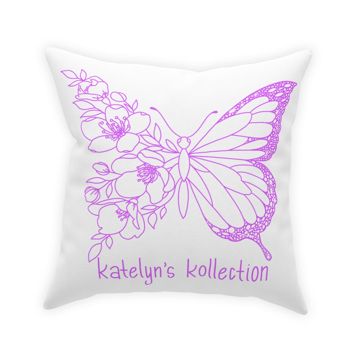 Katelyn’s Kollection Original Butterfly Broadcloth Pillow