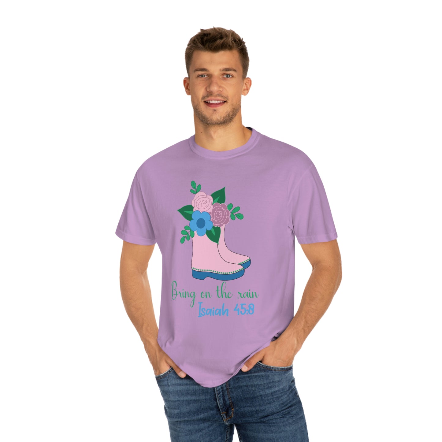 Pink and Purple Bring on the Rain Tee