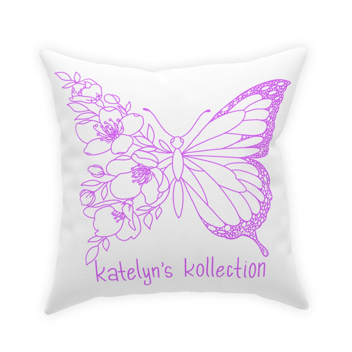 Katelyn’s Kollection Original Butterfly Broadcloth Pillow