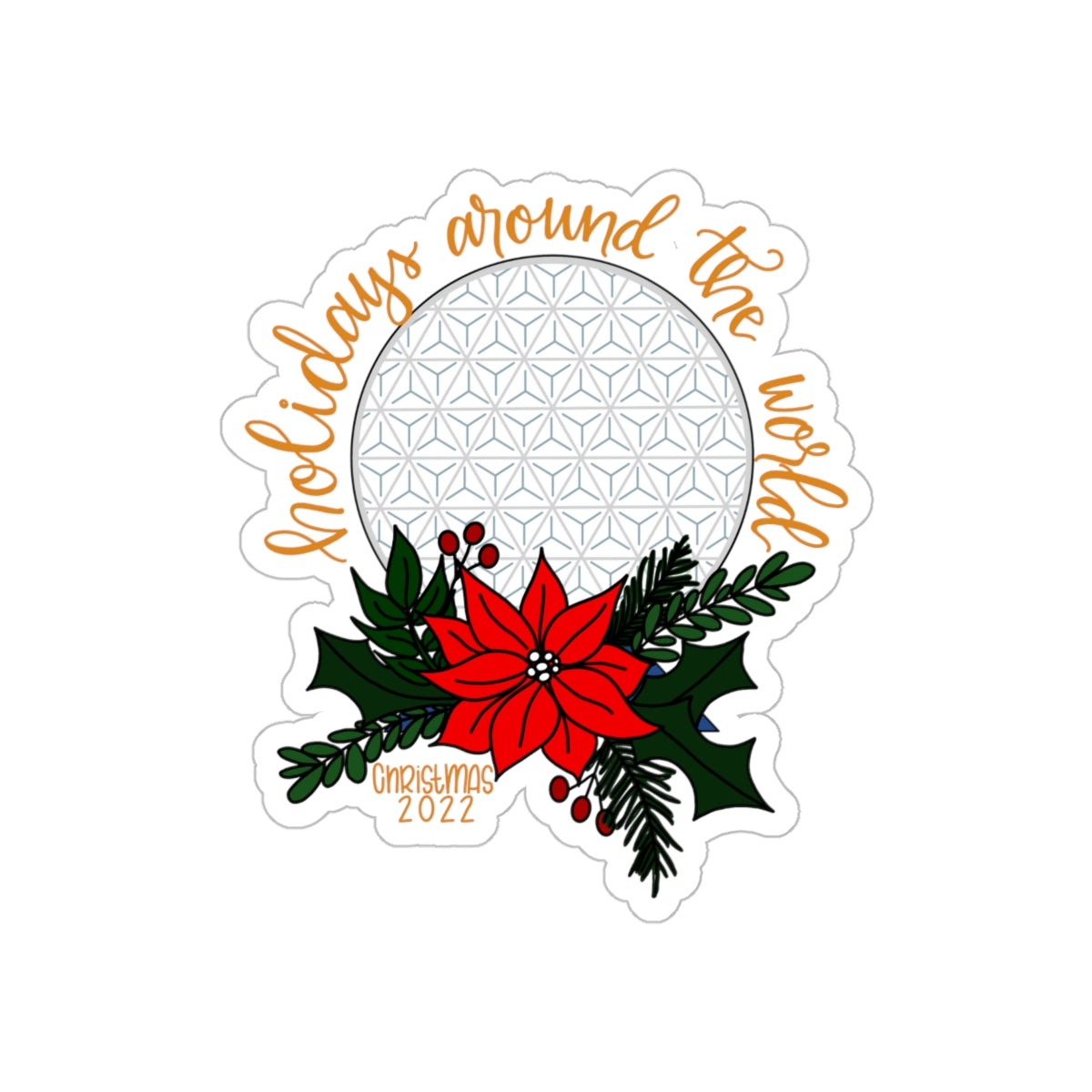 Holiday’s Around the World Transparent Outdoor Stickers