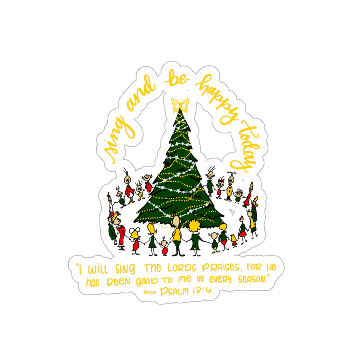 Katelyn’s Kollection Christmas Die Cut Sticker