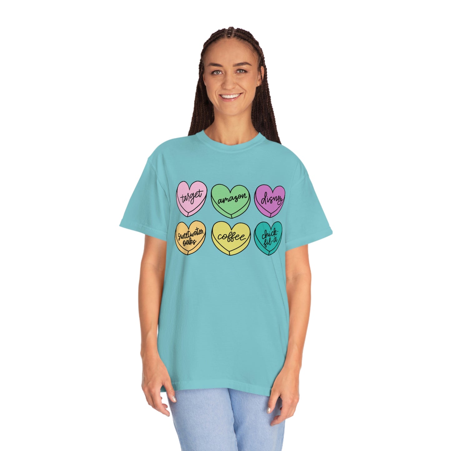 Basic Conversation Hearts Tee