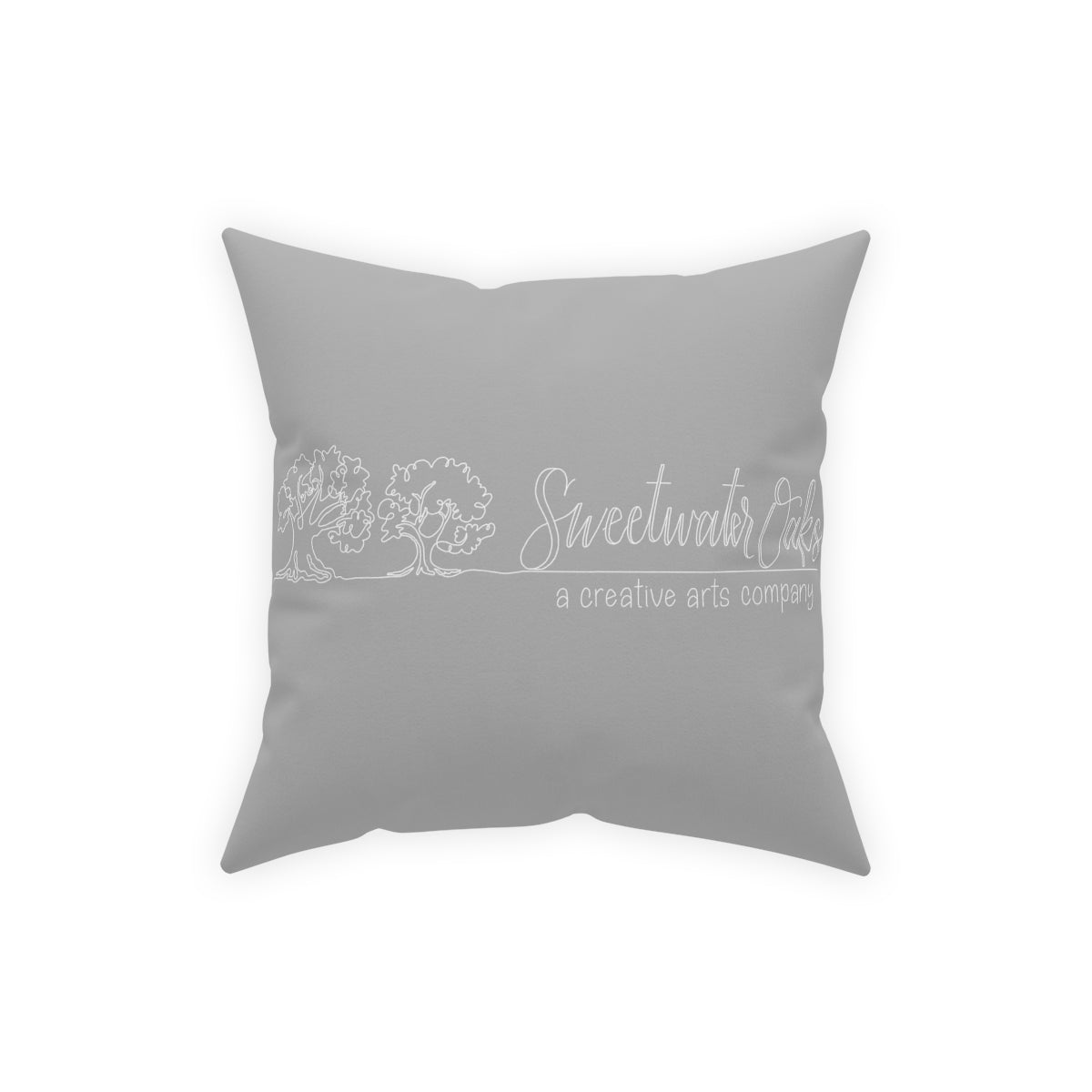 All I Want For Christmas is Moo! Sweetwater Oaks Logo Broadcloth Pillow