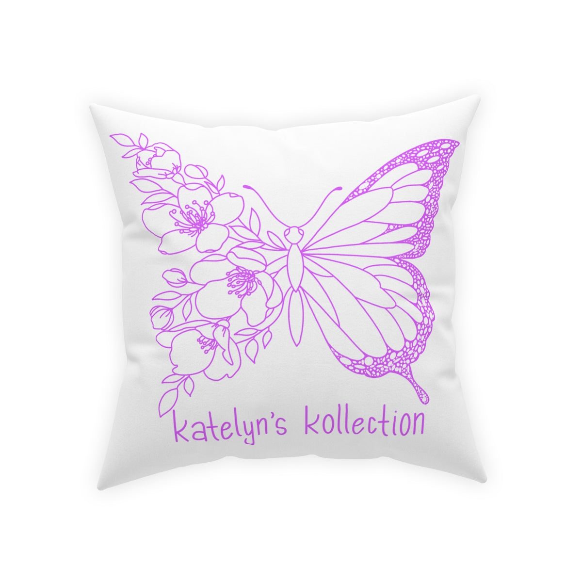 Katelyn’s Kollection Original Butterfly Broadcloth Pillow