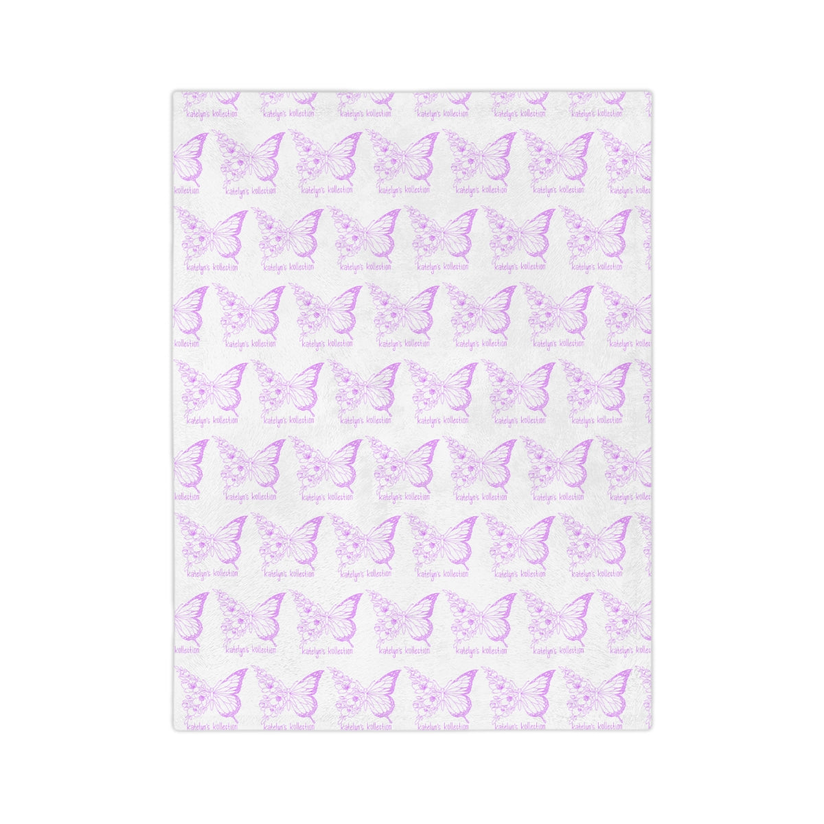 Katelyn’s Kollection Original Butterfly Velveteen Minky Blanket