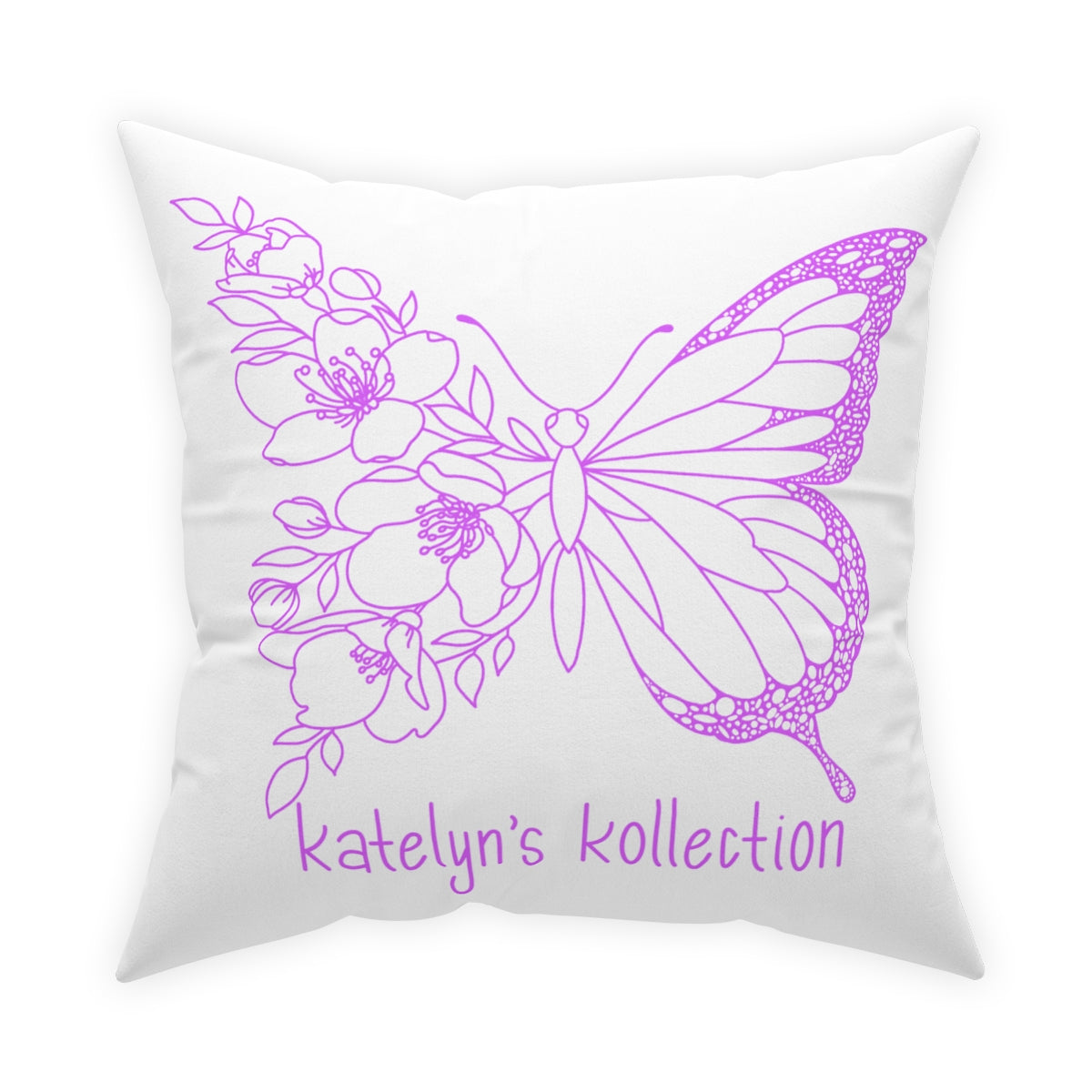 Katelyn’s Kollection Original Butterfly Broadcloth Pillow