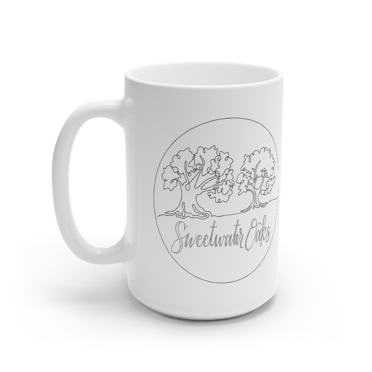 15oz Logo White Ceramic Mug