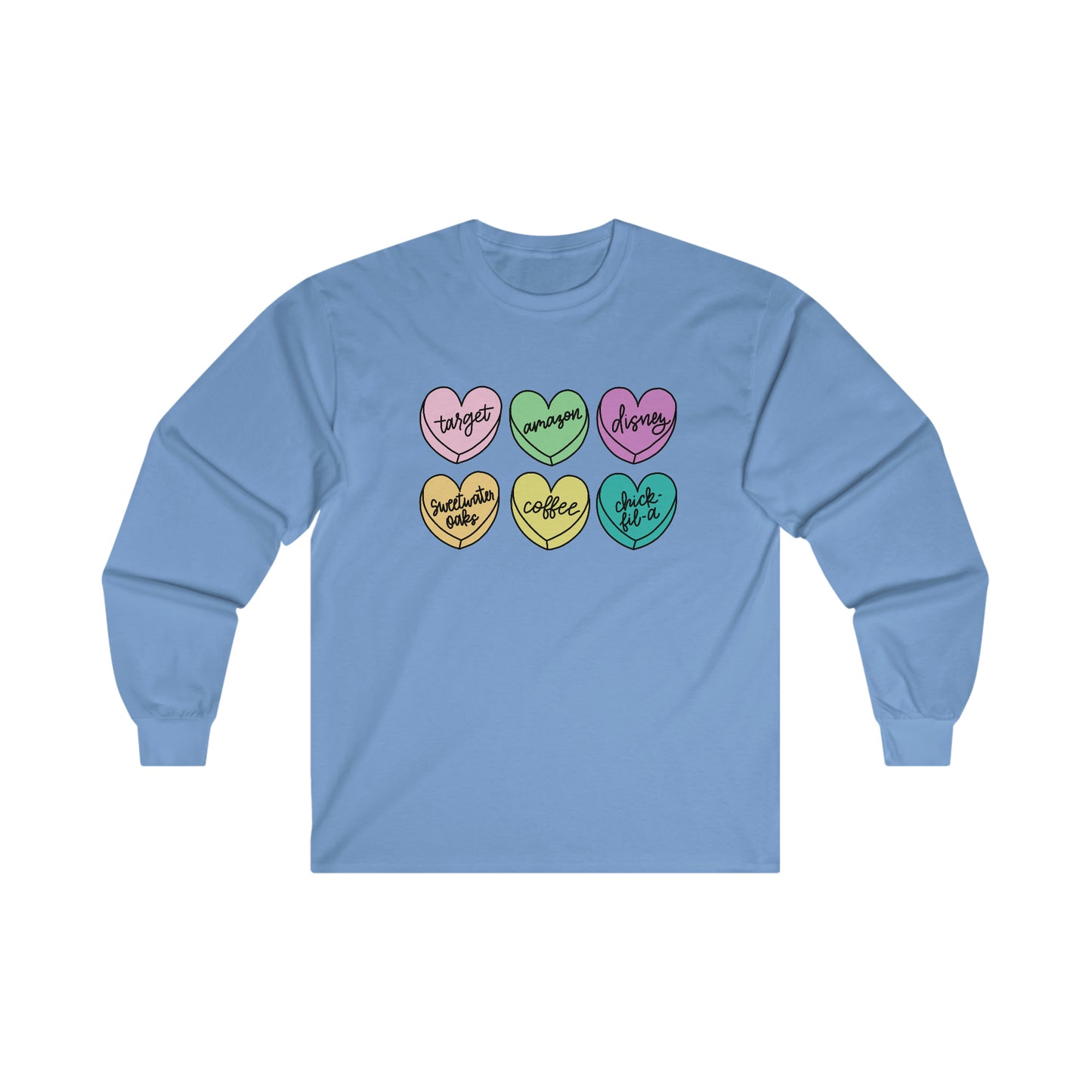 Basic Conversation Hearts Long Sleeve Tee