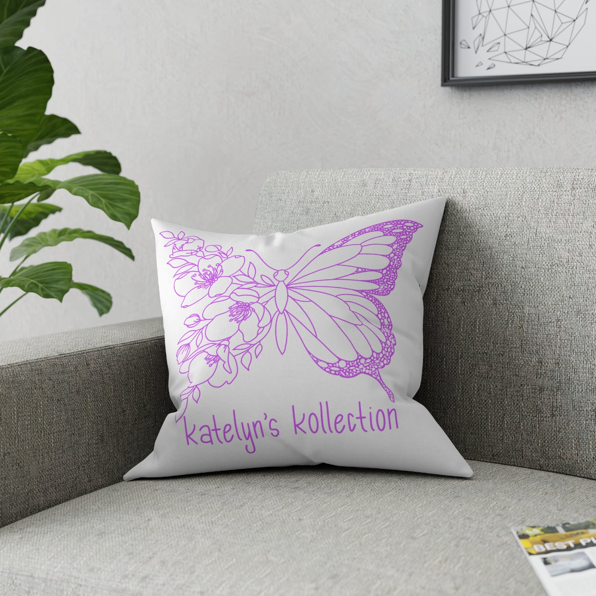 Katelyn’s Kollection Original Butterfly Broadcloth Pillow