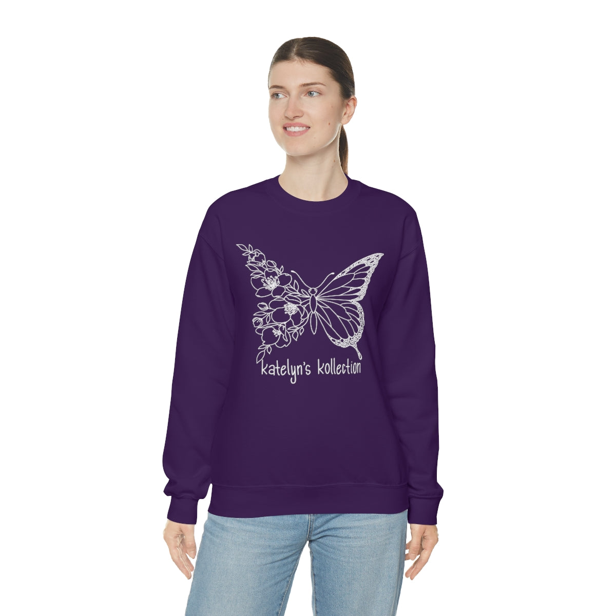 Katelyn’s Kollection Original Butterfly Unisex Heavy Blend™ Crewneck Sweatshirt