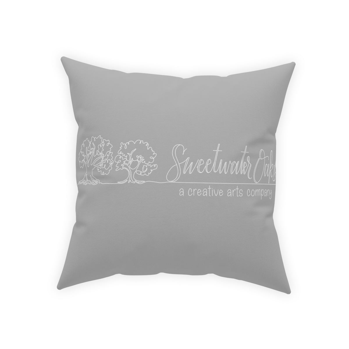 All I Want For Christmas is Moo! Sweetwater Oaks Logo Broadcloth Pillow