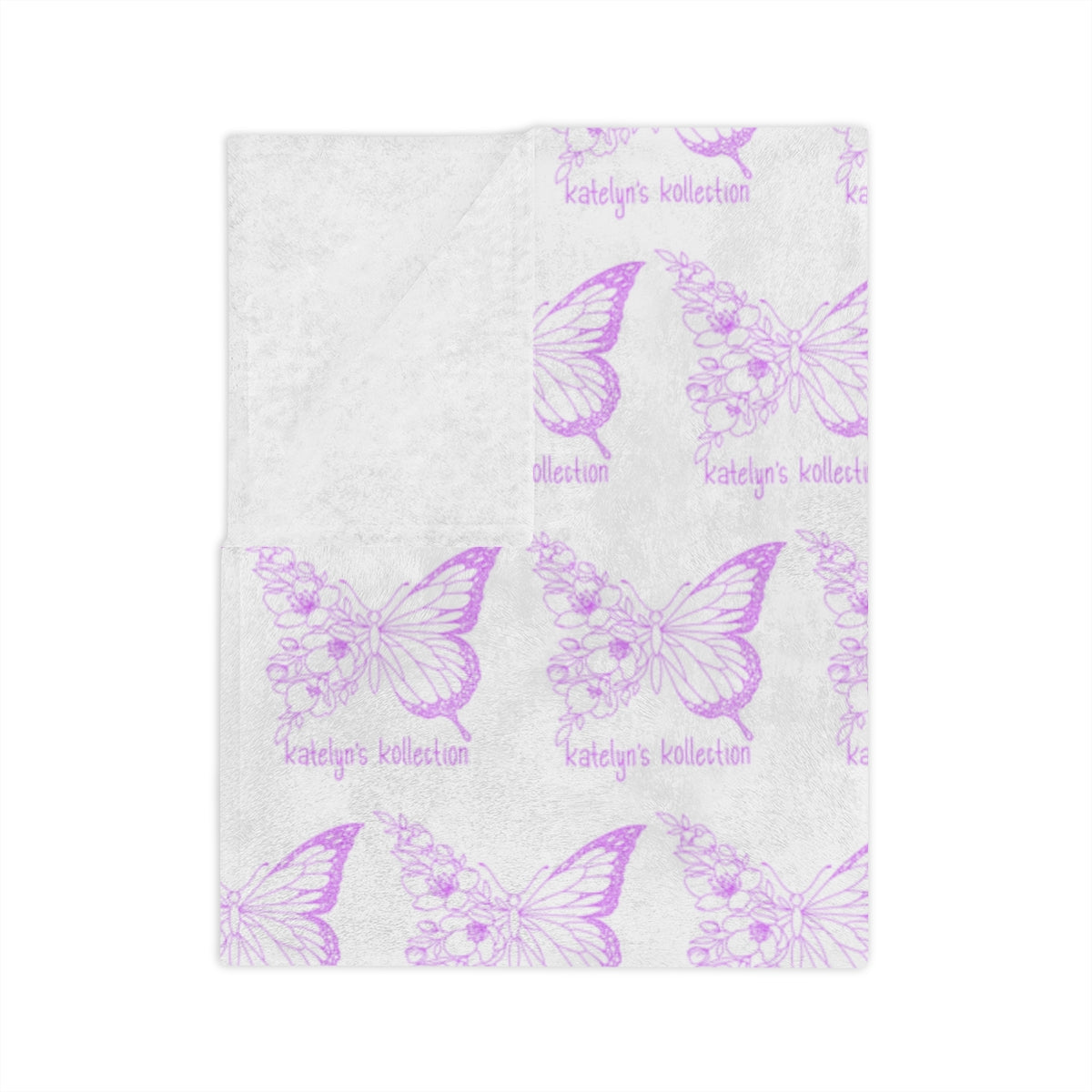 Katelyn’s Kollection Original Butterfly Velveteen Minky Blanket