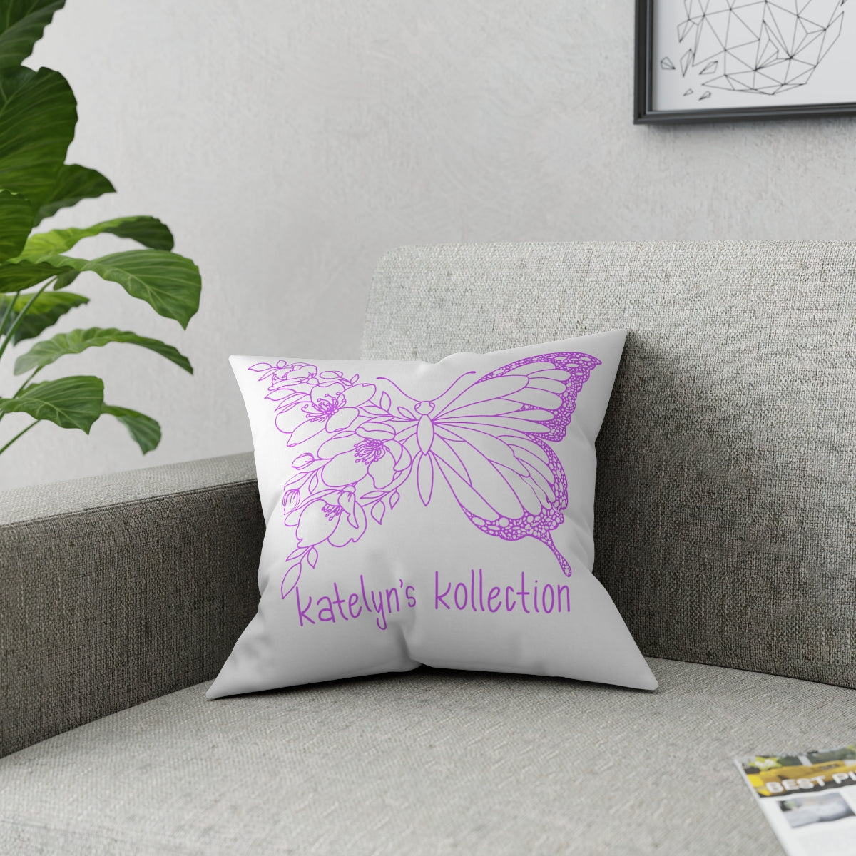 Katelyn’s Kollection Original Butterfly Broadcloth Pillow