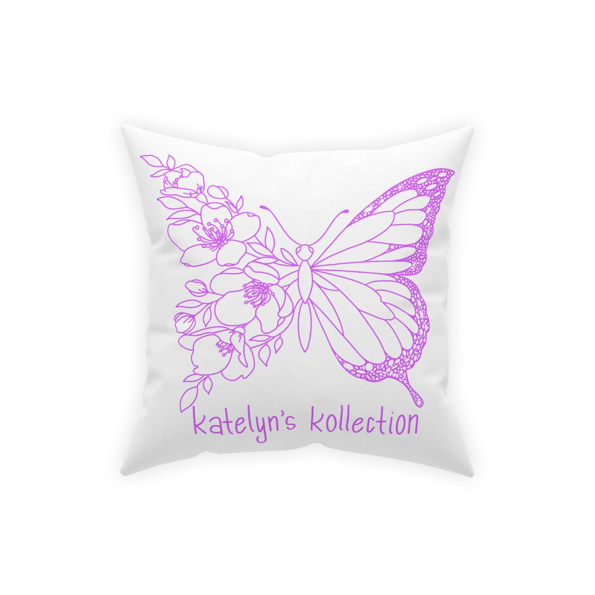 Katelyn’s Kollection Original Butterfly Broadcloth Pillow