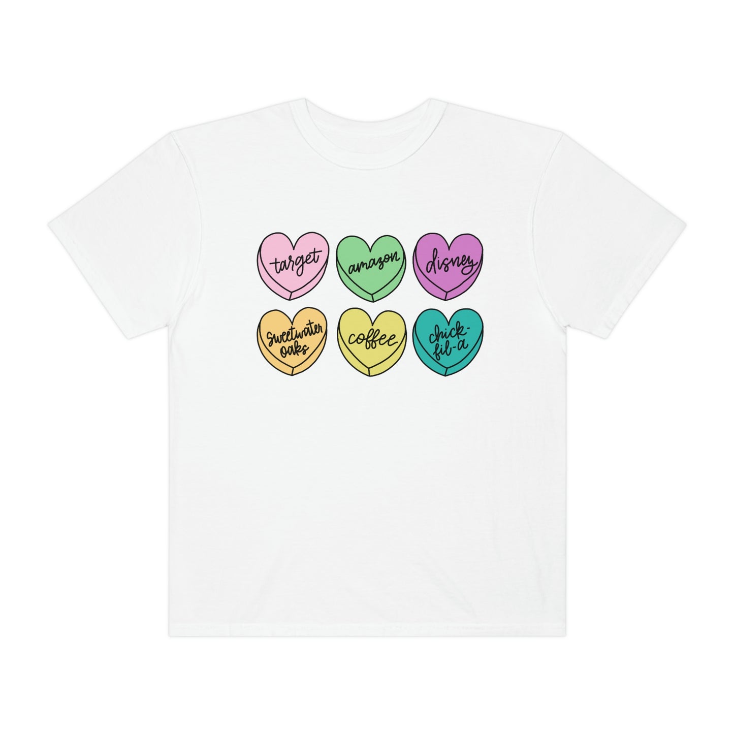 Basic Conversation Hearts Tee