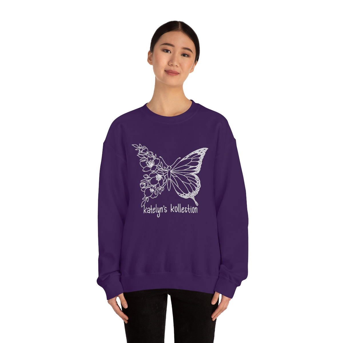 Katelyn’s Kollection Original Butterfly Unisex Heavy Blend™ Crewneck Sweatshirt