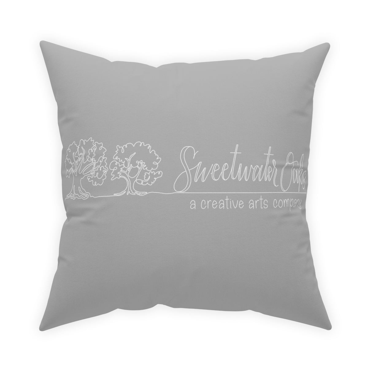 All I Want For Christmas is Moo! Sweetwater Oaks Logo Broadcloth Pillow