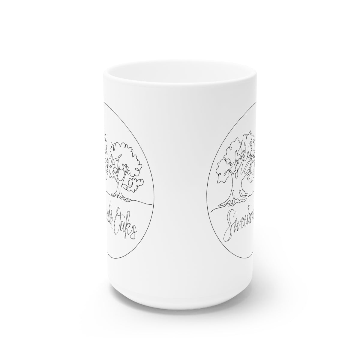 15oz Logo White Ceramic Mug