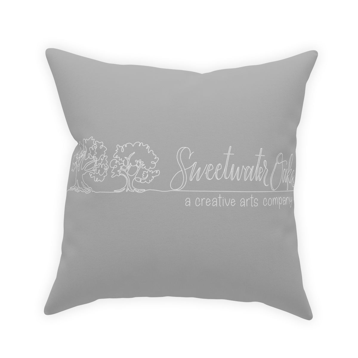 All I Want For Christmas is Moo! Sweetwater Oaks Logo Broadcloth Pillow