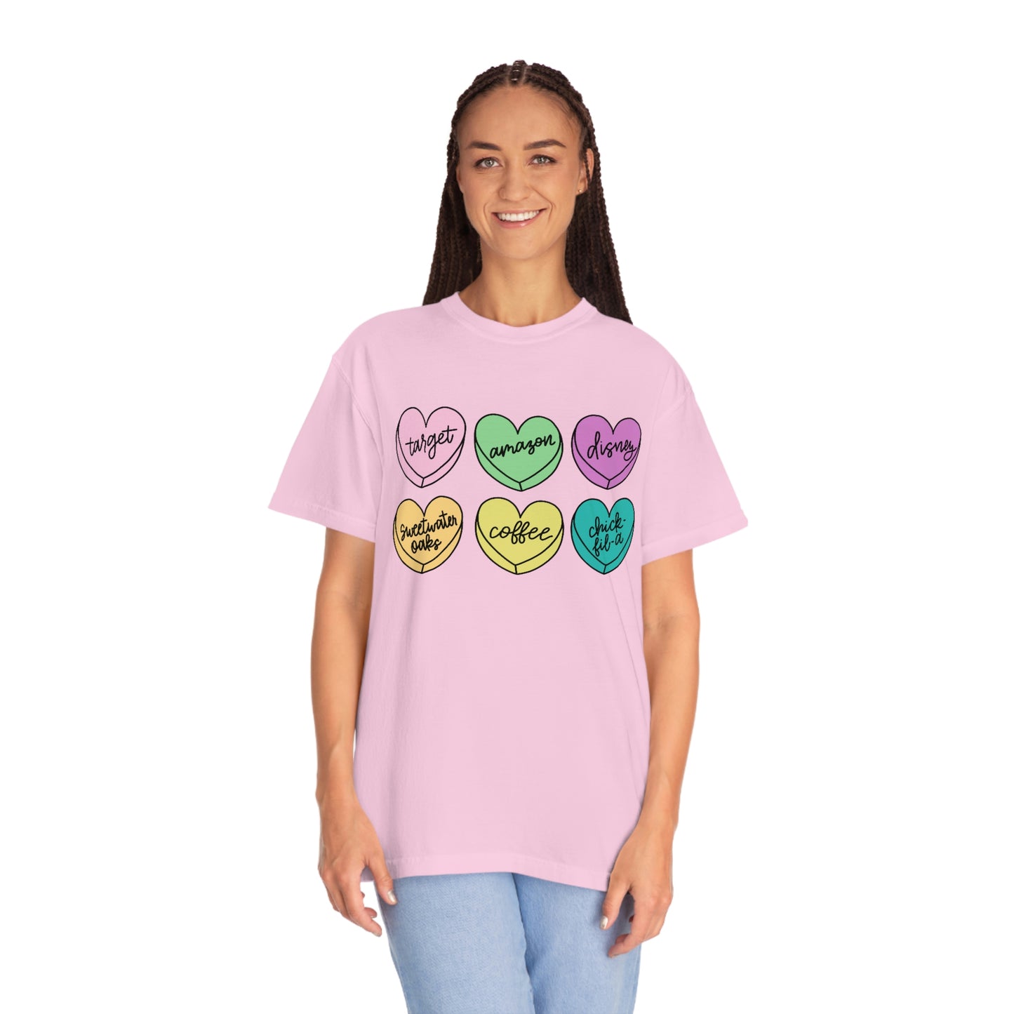 Basic Conversation Hearts Tee