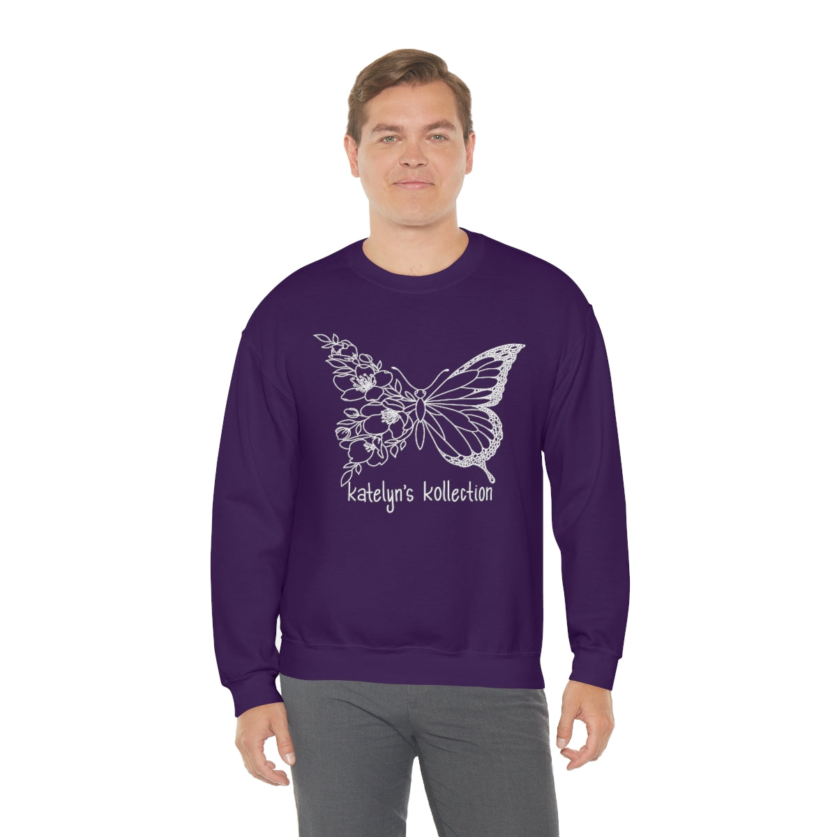 Katelyn’s Kollection Original Butterfly Unisex Heavy Blend™ Crewneck Sweatshirt