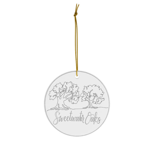 Sweetwater Oaks Logo Ceramic Ornament