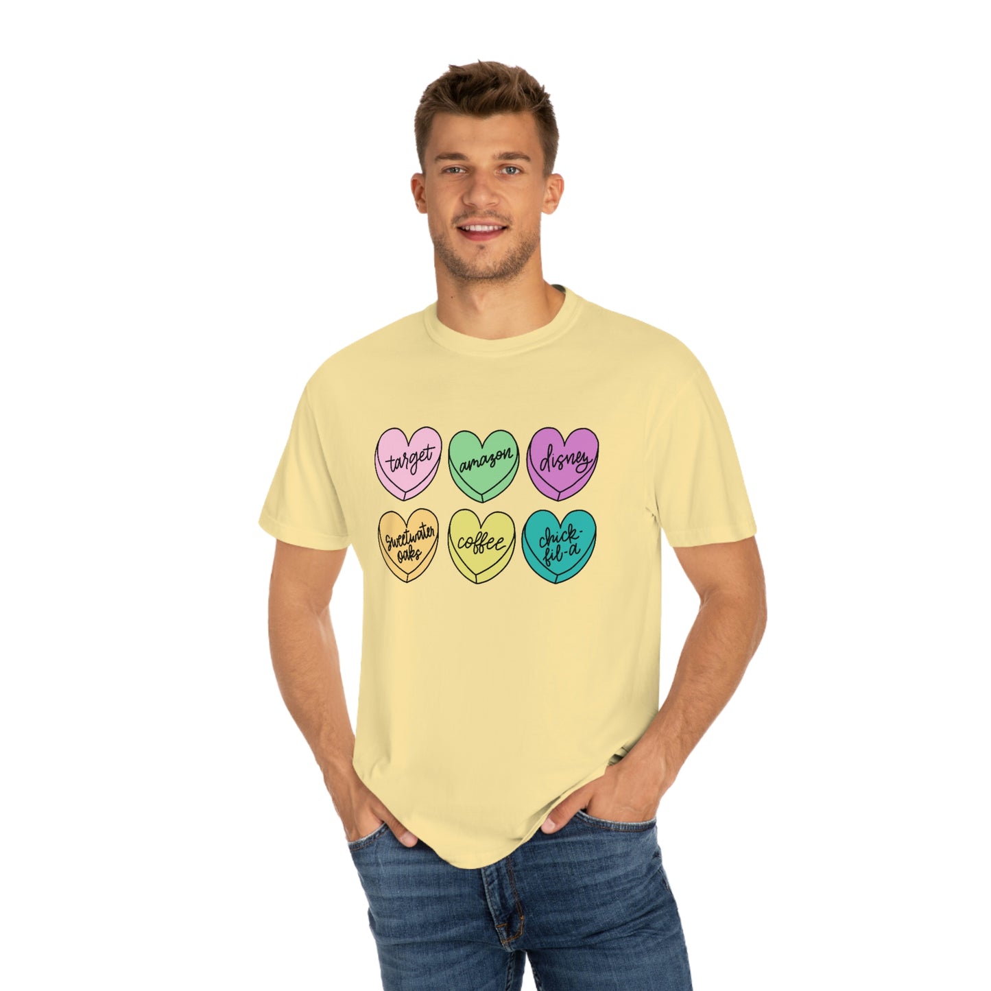 Basic Conversation Hearts Tee