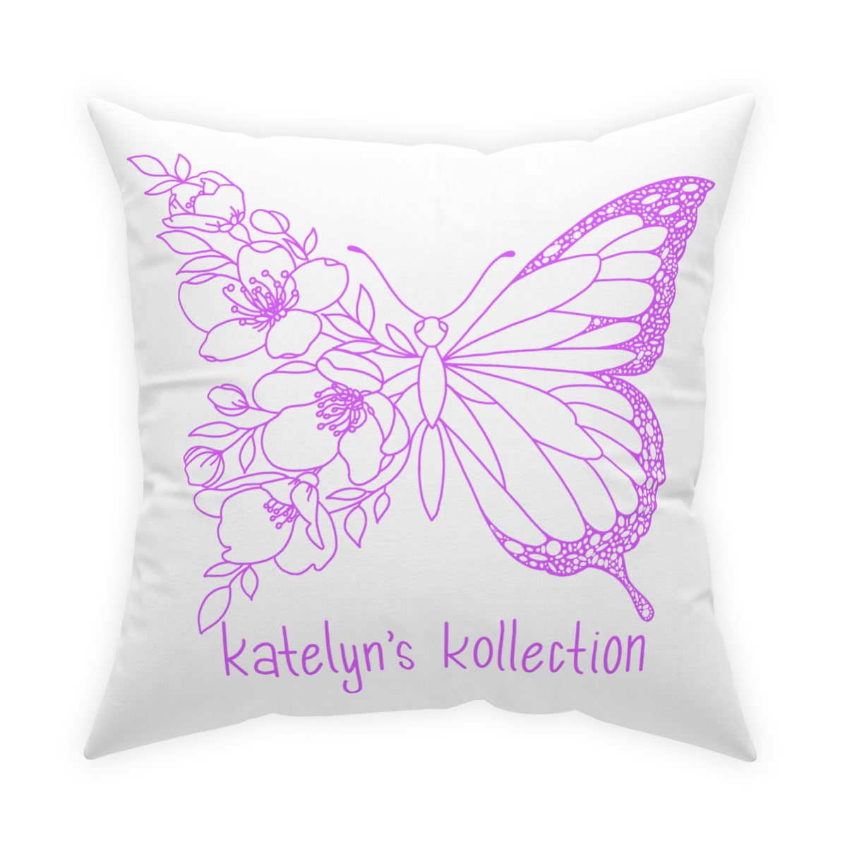 Katelyn’s Kollection Original Butterfly Broadcloth Pillow