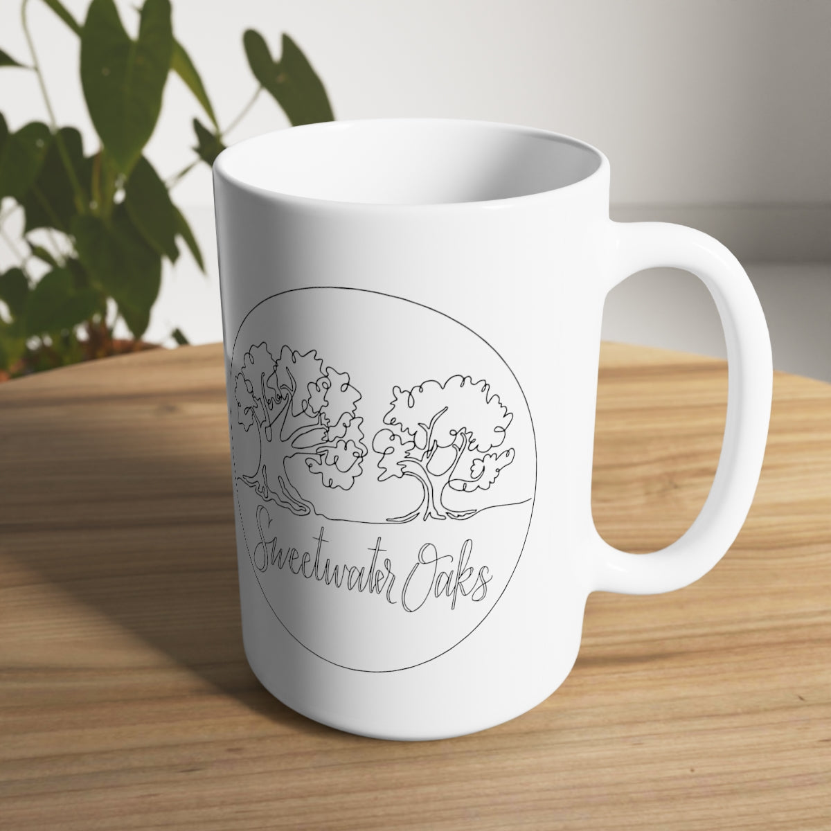 15oz Logo White Ceramic Mug