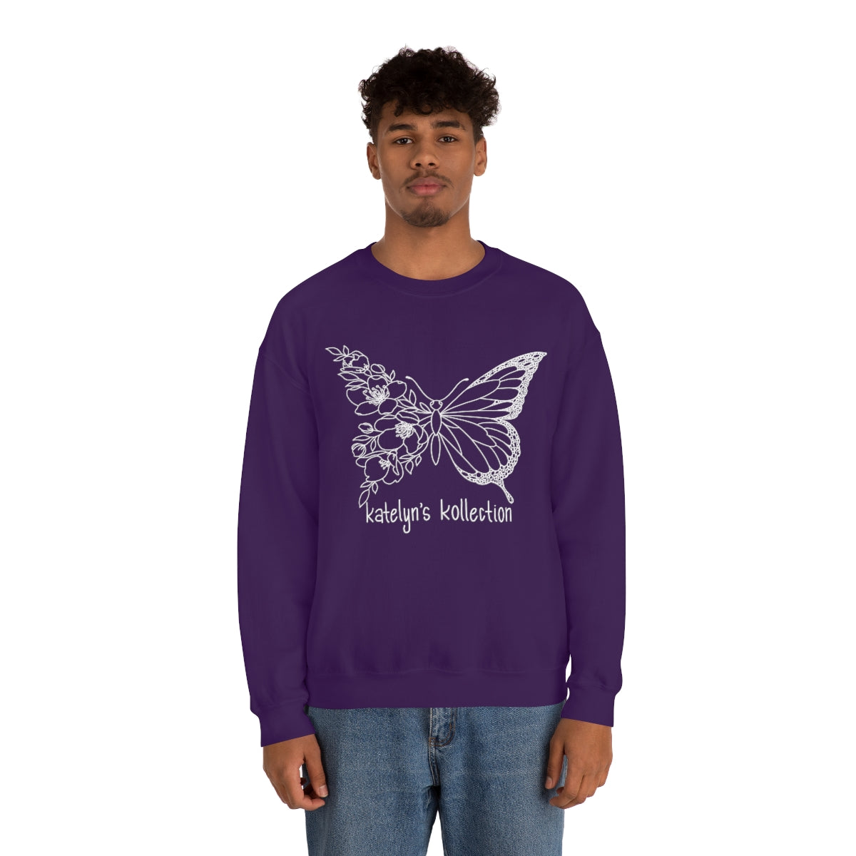 Katelyn’s Kollection Original Butterfly Unisex Heavy Blend™ Crewneck Sweatshirt